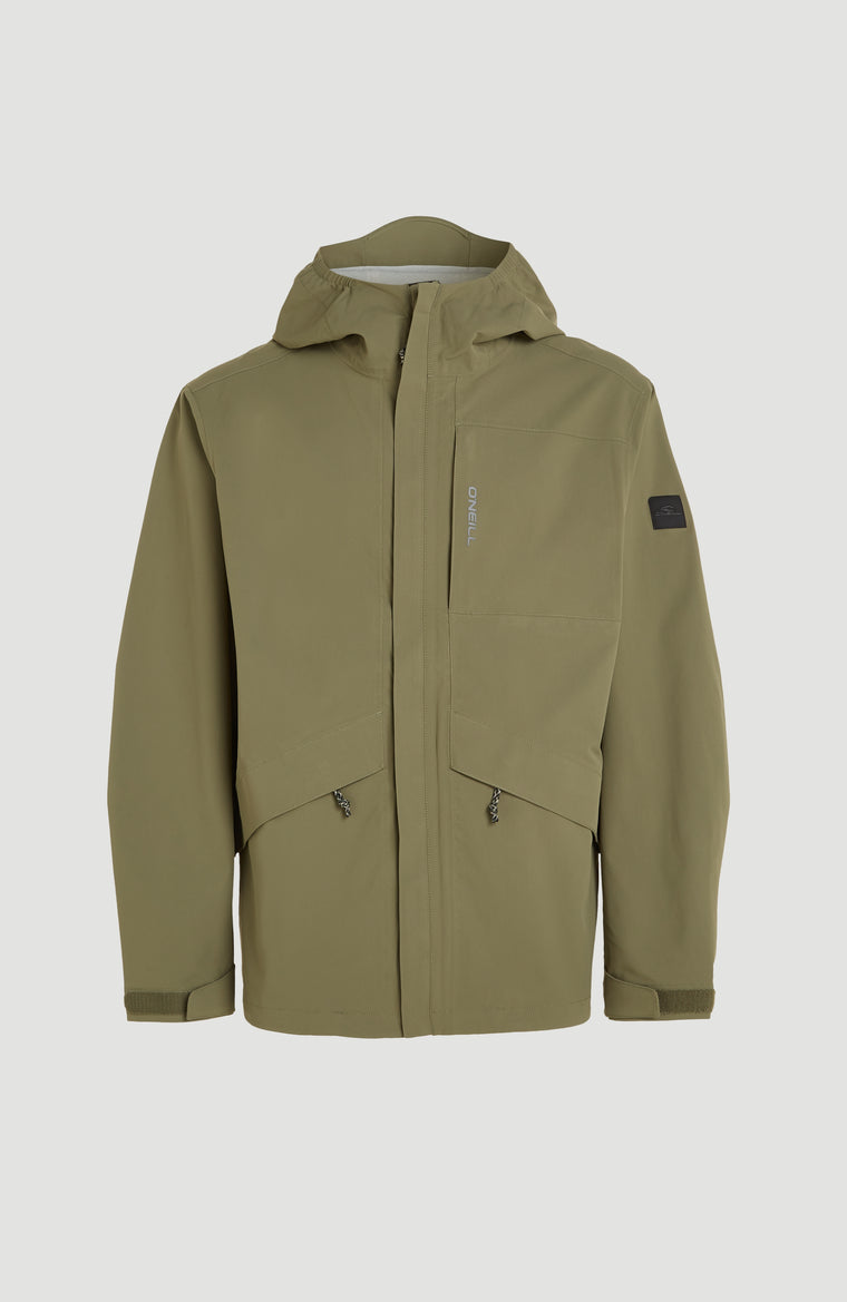 O'Neill TRVLR Series Rain Jacket 10K/10K | Deep Lichen Green O'Neill TRVLR Series Rain Jacket 10K/10K | Deep Lichen Green