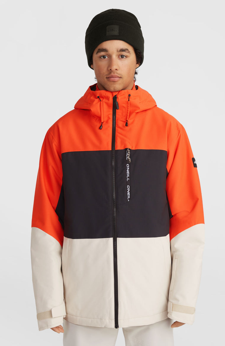 Carbonite Snow Jacket | Paprika Flame Colour Block Carbonite Snow Jacket | Paprika Flame Colour Block