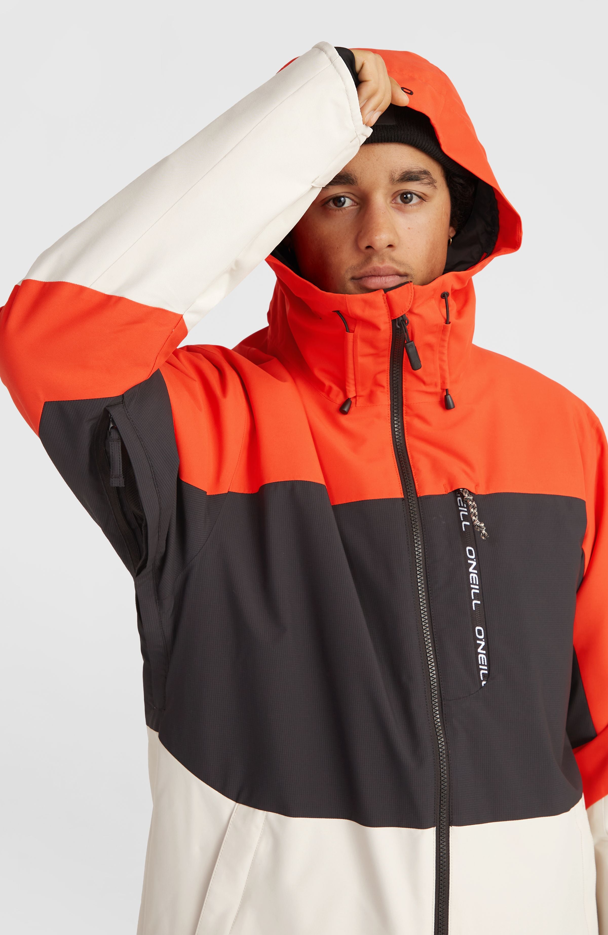 Carbonite Snow Jacket | Paprika Flame Colour Block – O'Neill