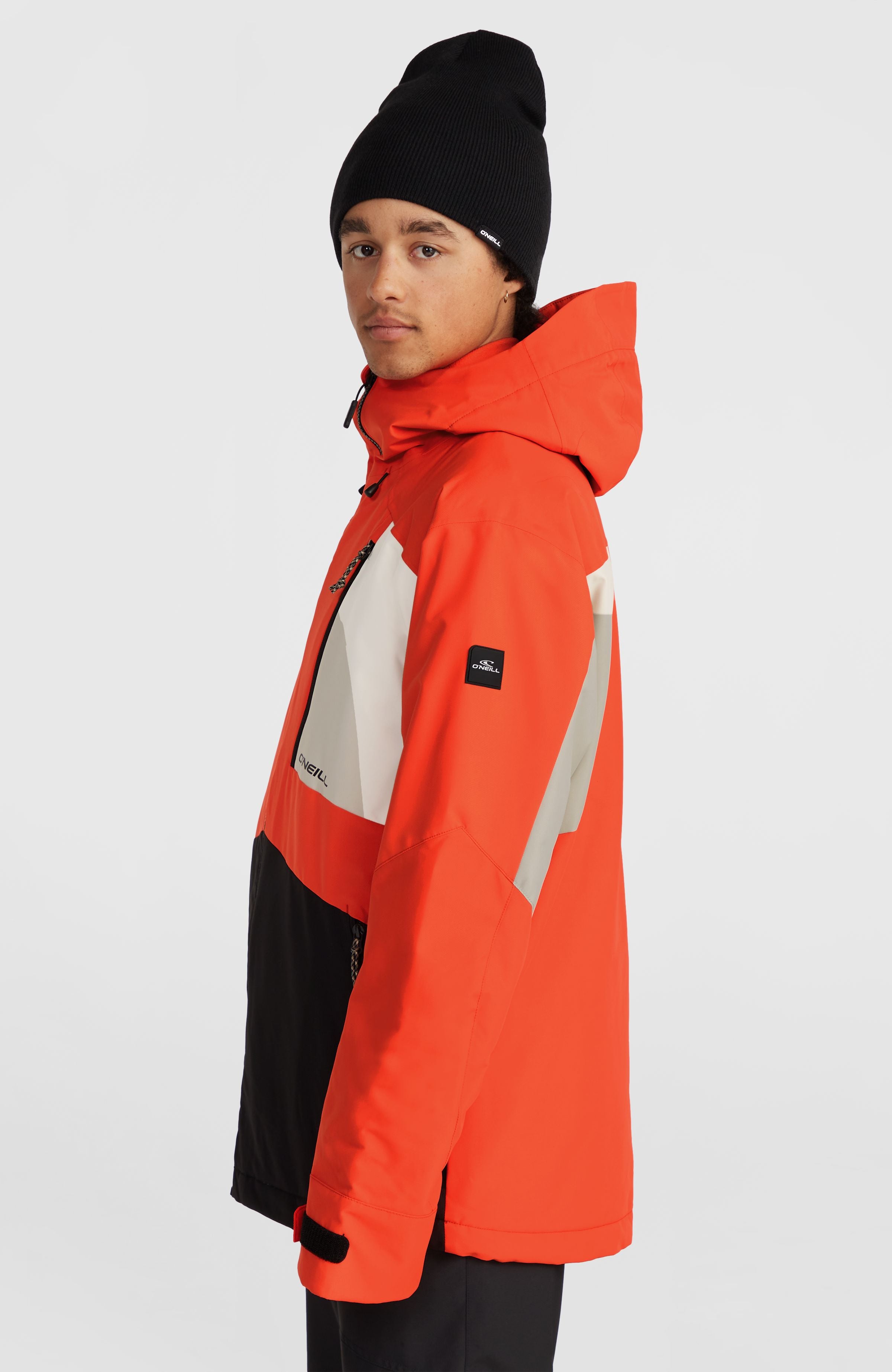 Hammer Block Snow Jacket | Paprika Flame Colour Block – O'Neill