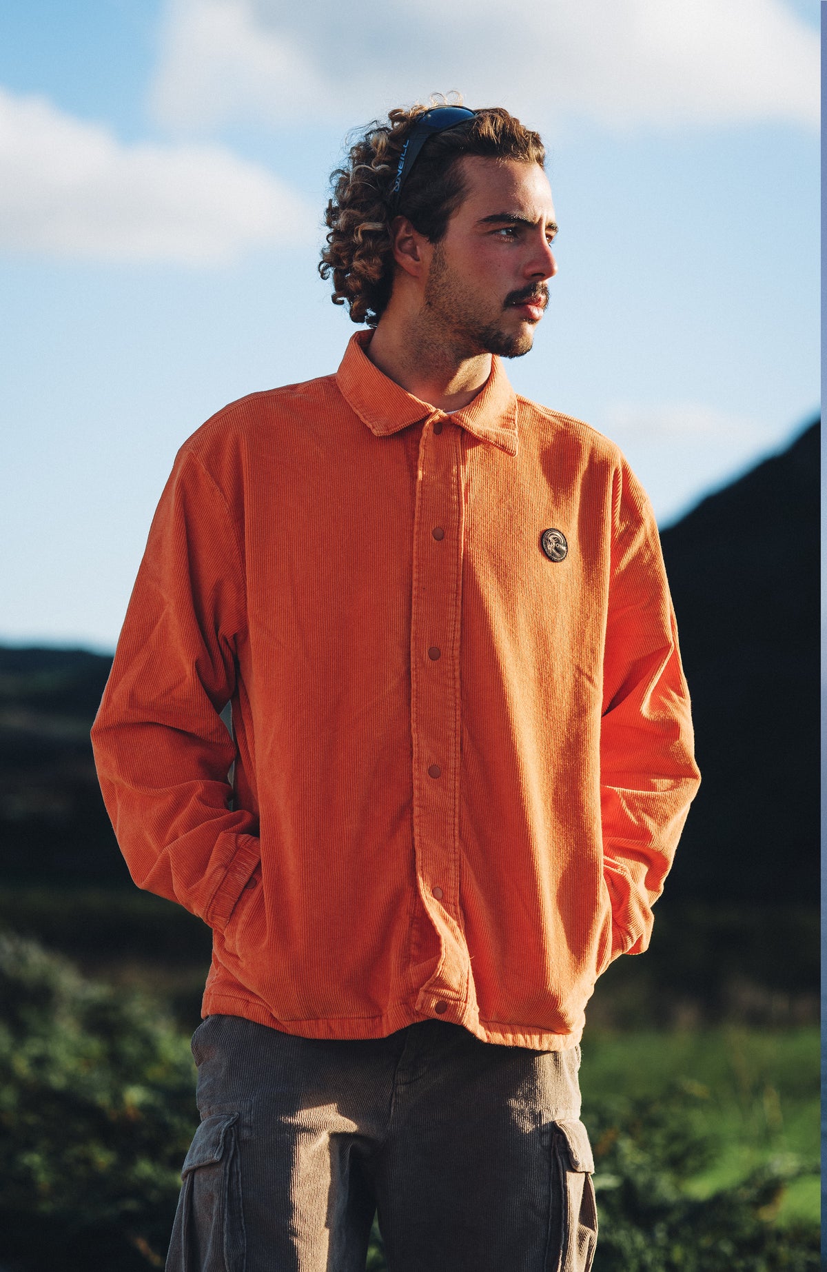 Cord Coach Jacket | Cinnamon Stick