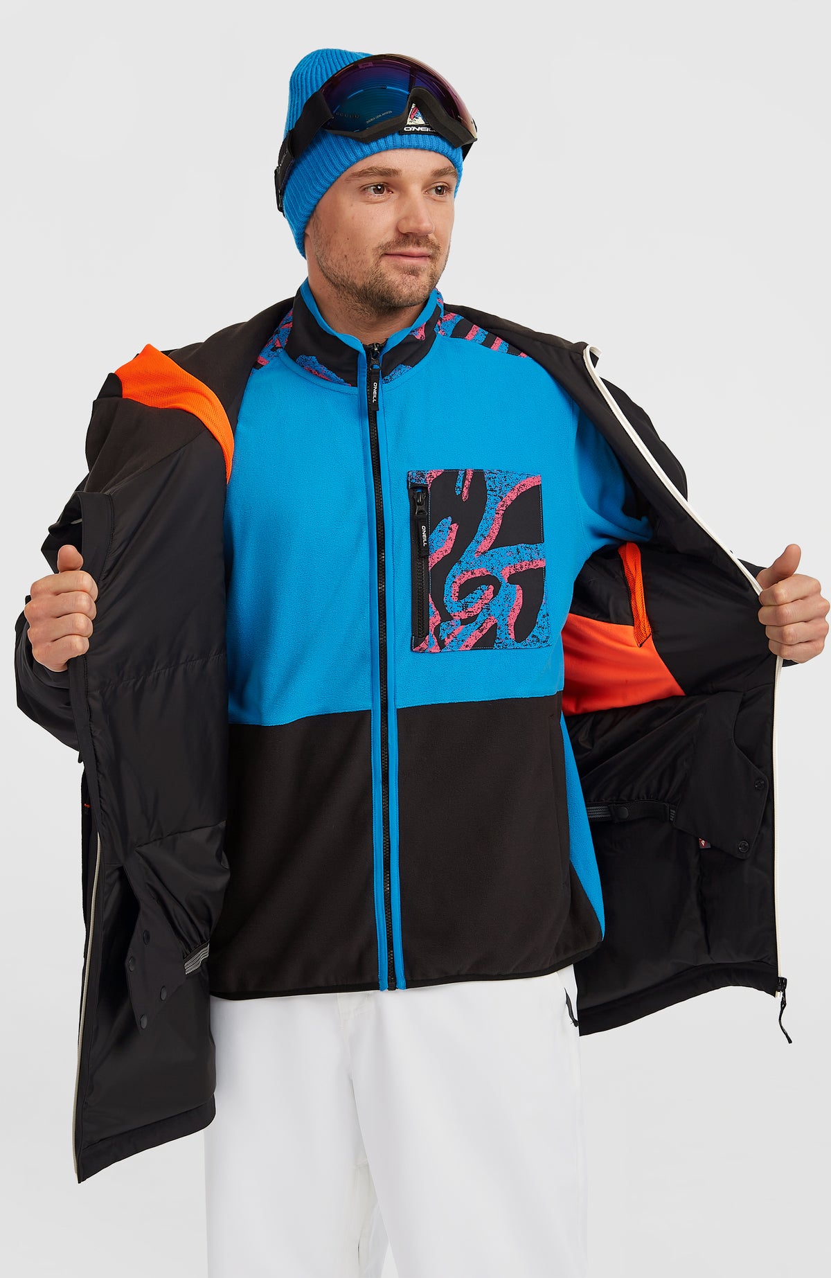 FWC'Play Asymmetric Snow Jacket | Black Out