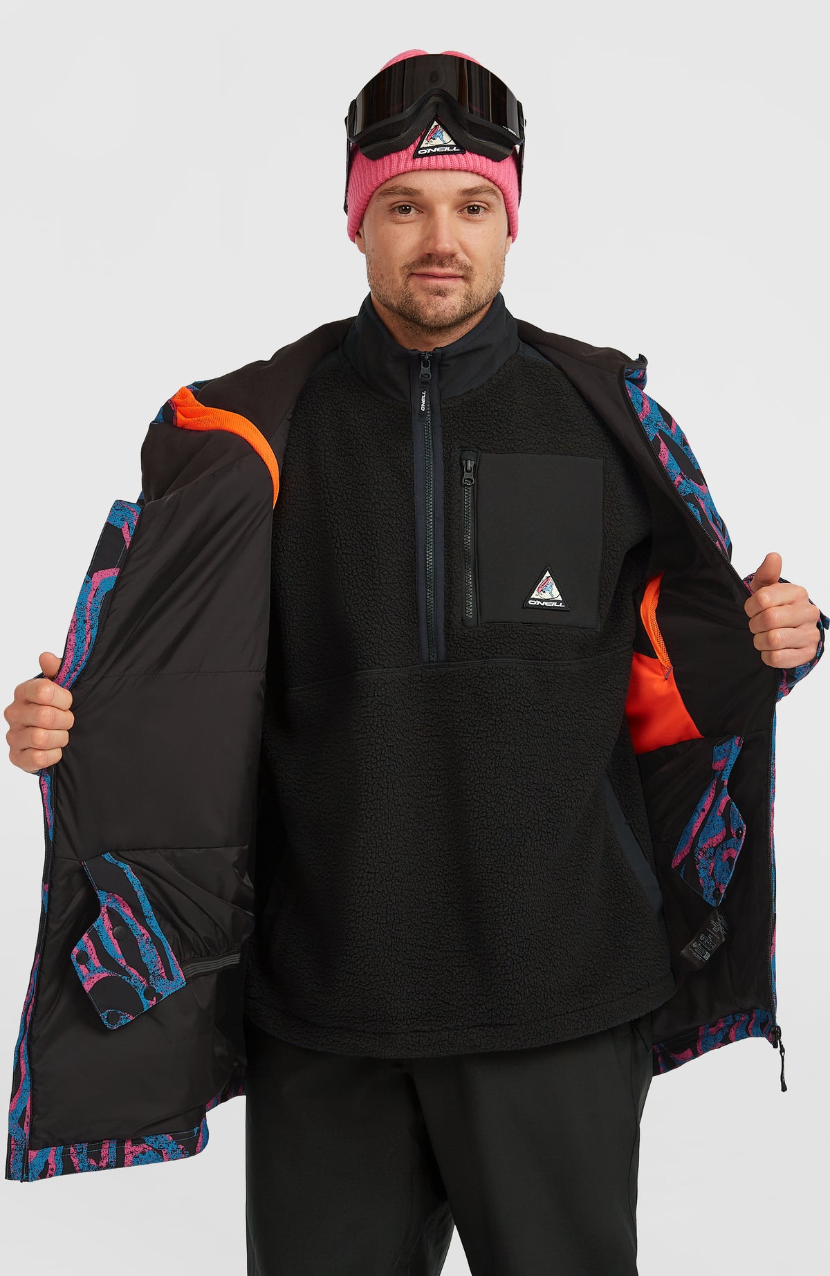 FWC'Play Asymmetric Snow Jacket | Pink Legacy