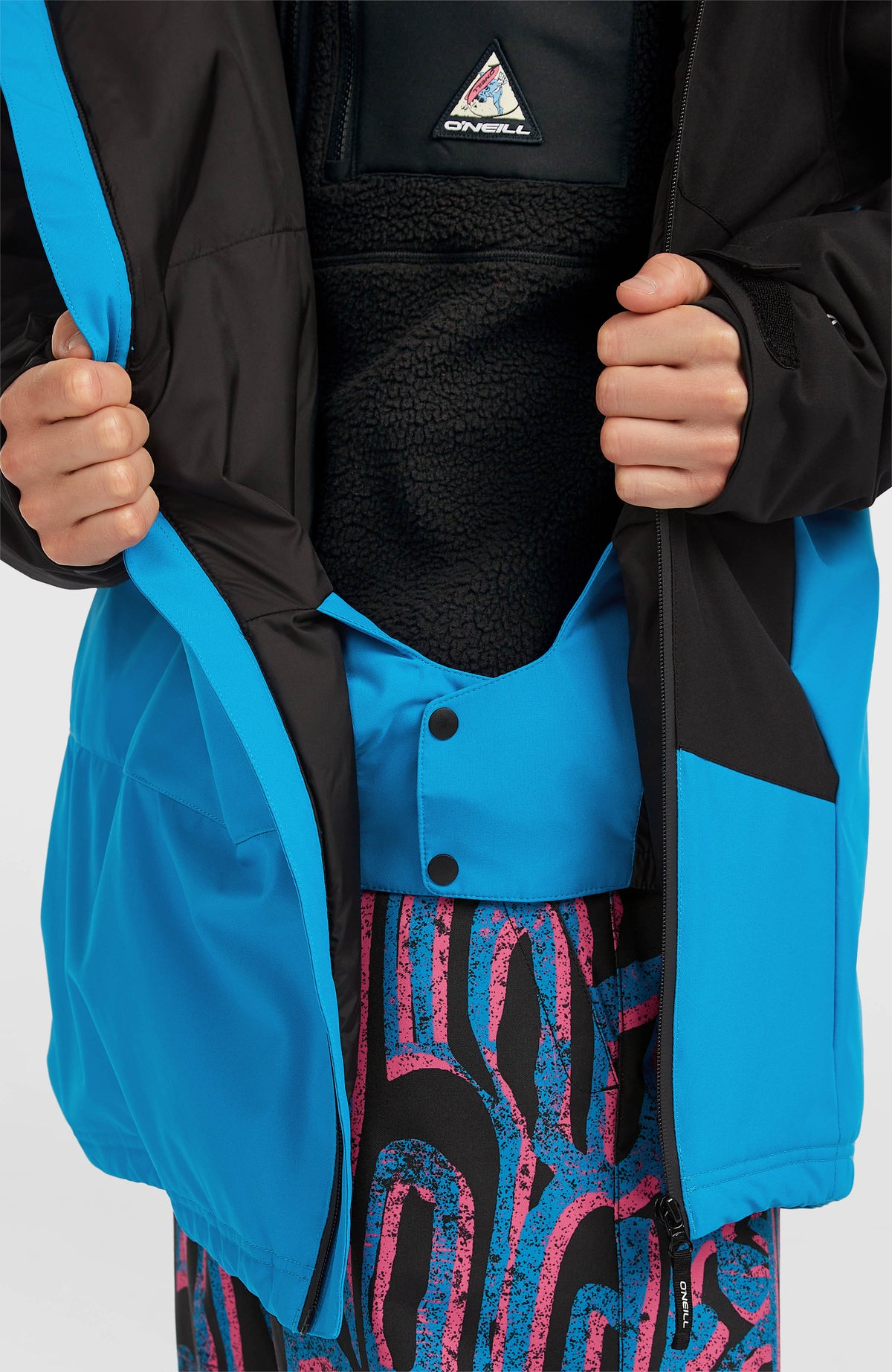 FWC'Play Asymmetric Snow Jacket | Ocean Melody Colour Block