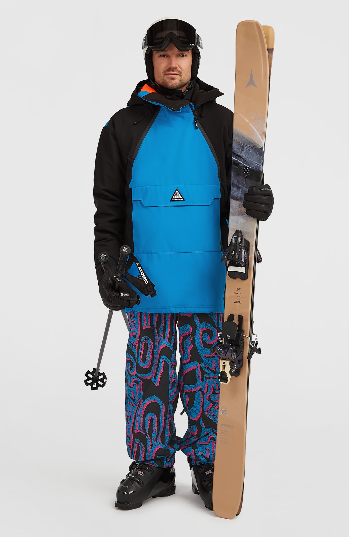 FWC'Play Asymmetric Snow Jacket | Ocean Melody Colour Block