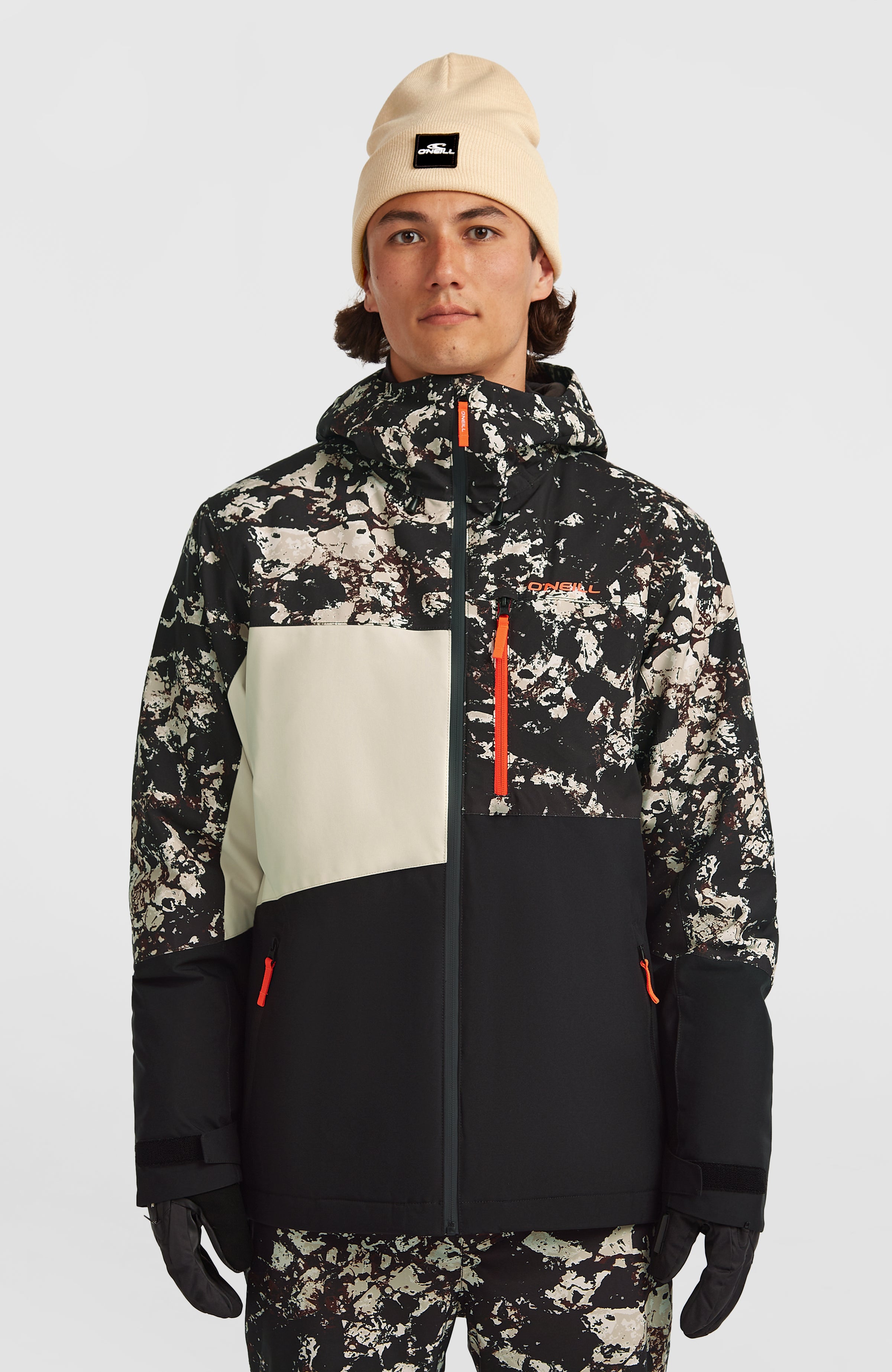FWC'Cruz Triple Snow Jacket | Black/Beige Quarry – O'Neill