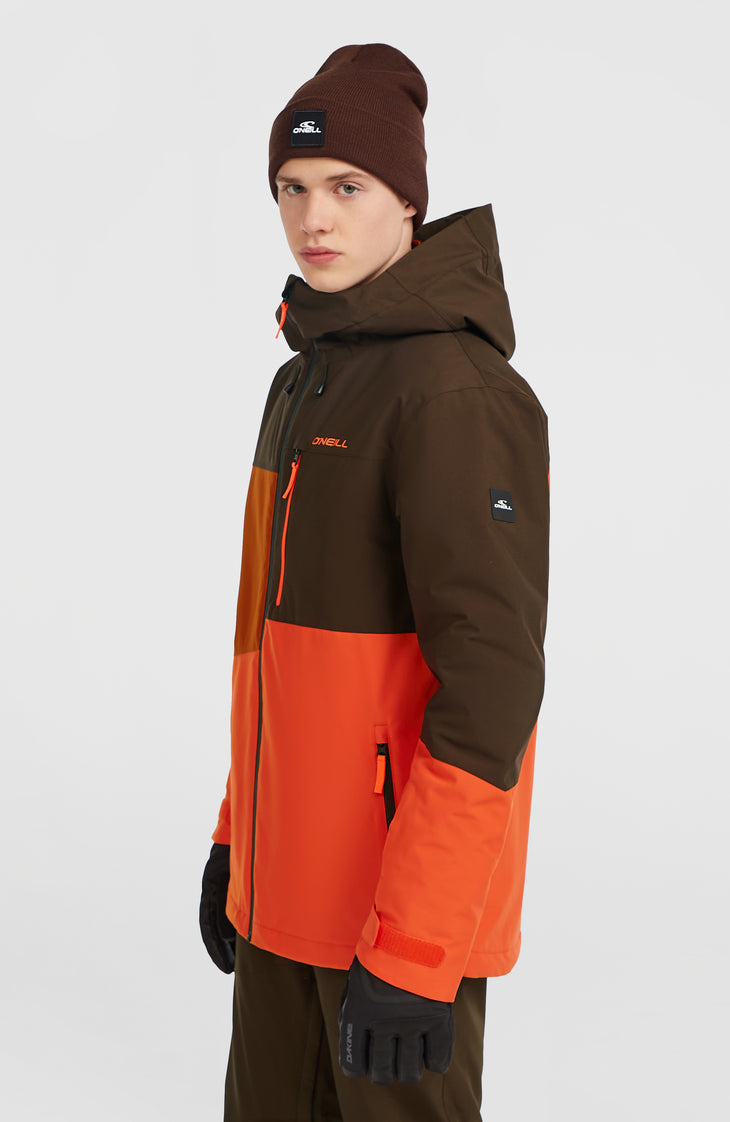 FWC'Cruz Triple Snow Jacket | Coffee Bean Colour Block