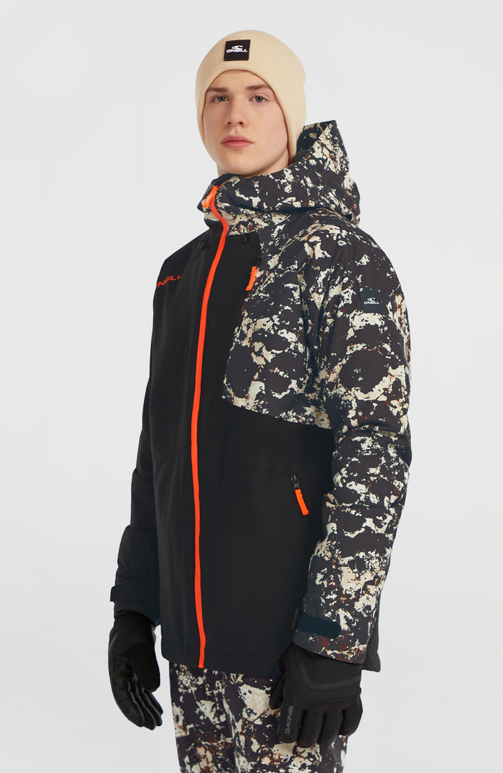 FWC'Cruz Block Snow Jacket | Black/Beige Quarry