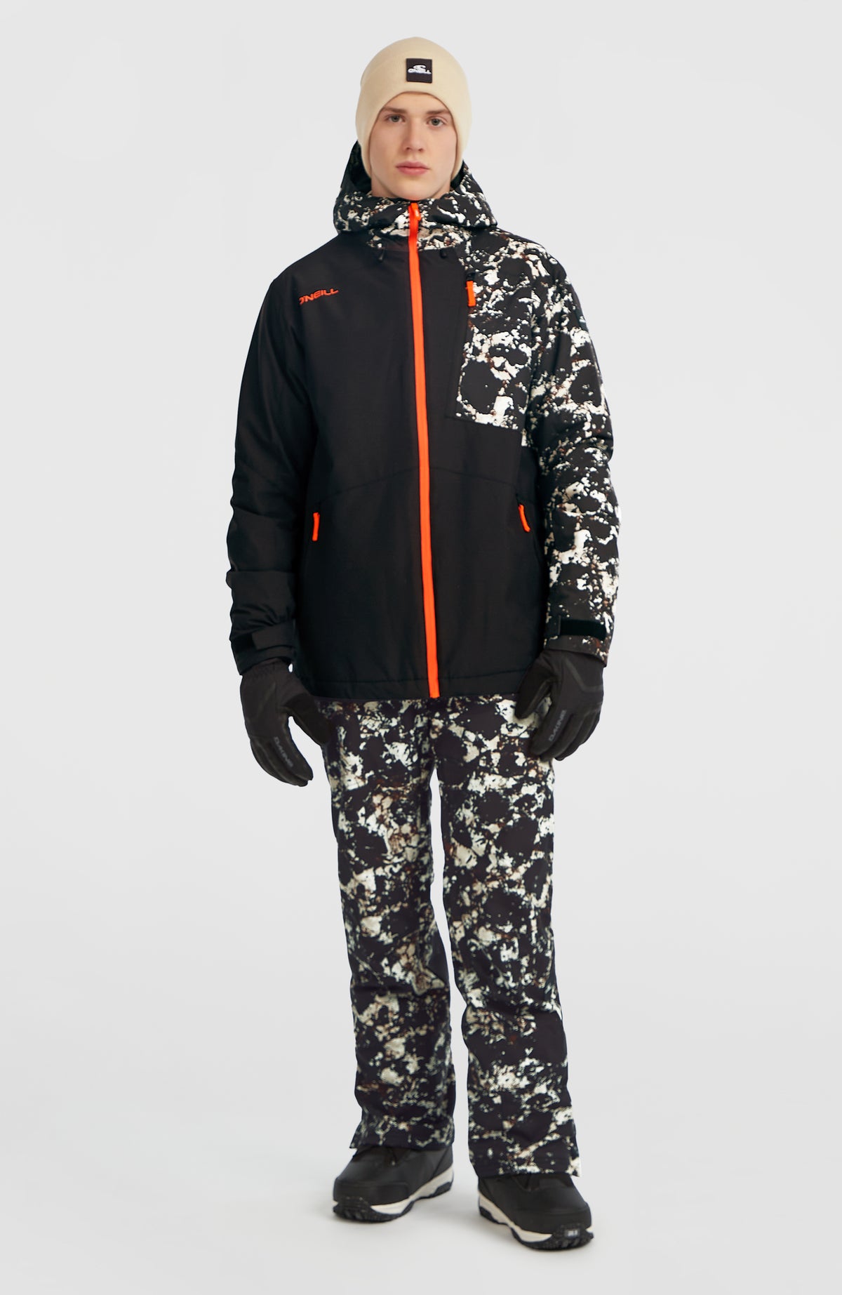 FWC'Cruz Block Snow Jacket | Black/Beige Quarry