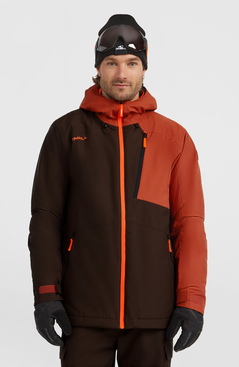 FWC'Cruz Block Snow Jacket | Coffee Bean Colour Block FWC'Cruz Block Snow Jacket | Coffee Bean Colour Block