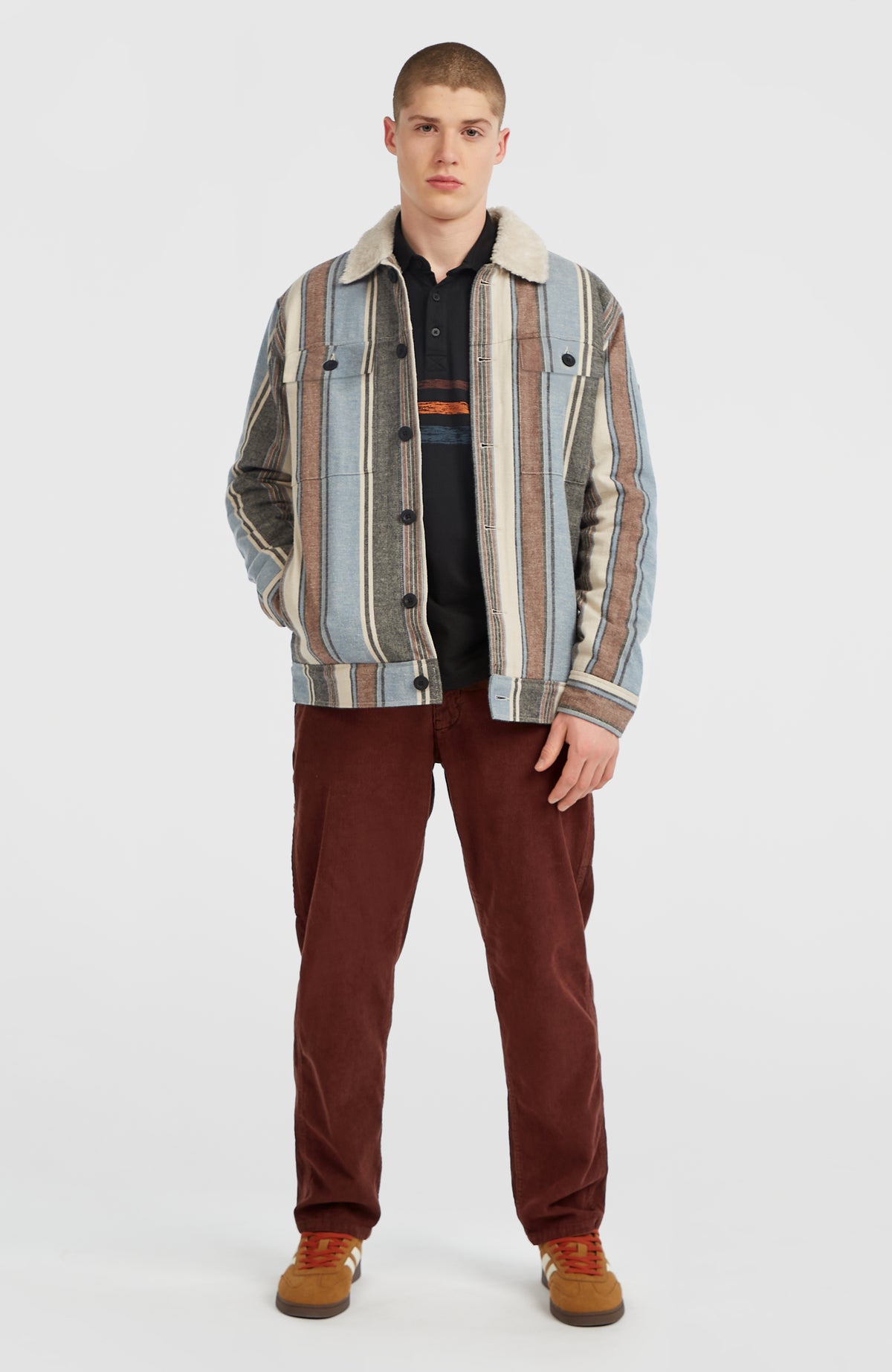 O'Riginals Fleece-Lined Jacket | Blue Vintage O'Neill Stripe