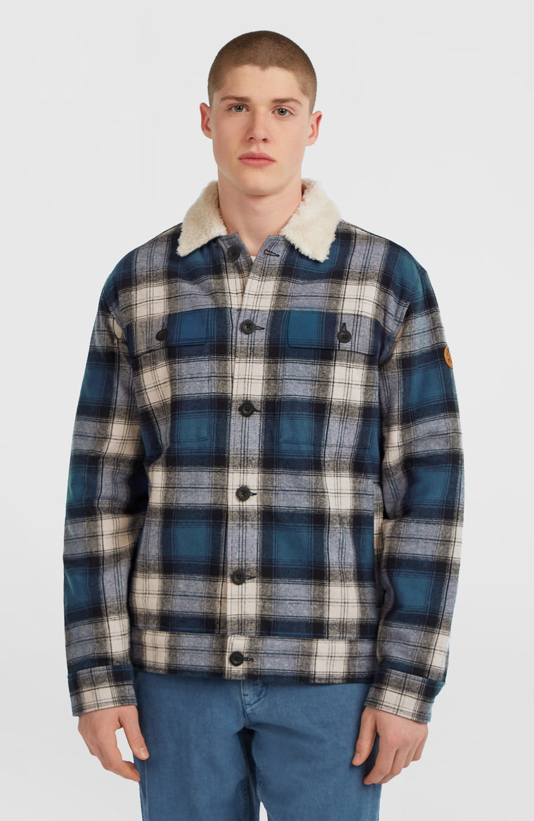 O'Riginals Fleece-Lined Jacket | Mozart Blue Check O'Riginals Fleece-Lined Jacket | Mozart Blue Check