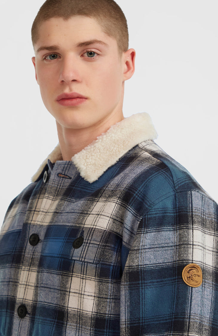 O'Riginals Fleece-Lined Jacket | Mozart Blue Check