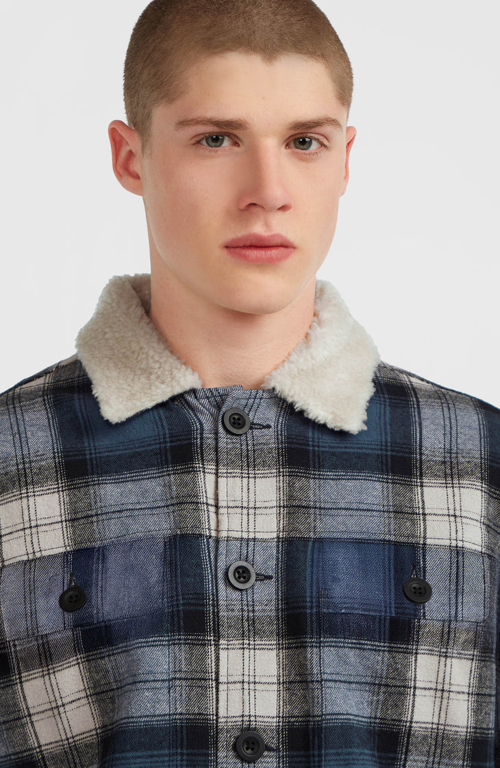 O'Riginals Fleece-Lined Jacket | Mozart Blue Check