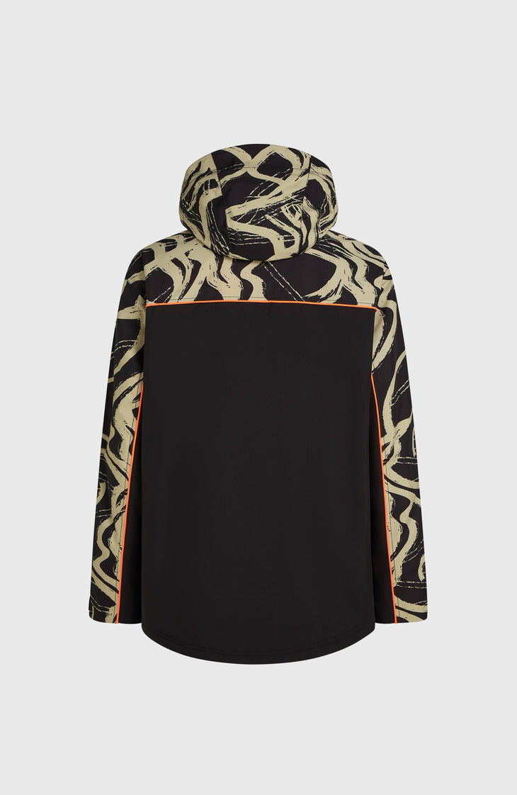 FWC'Play Asymmetric Snow Jacket | Beige Snowtracks