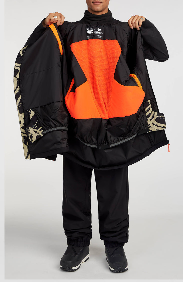 FWC'Play Asymmetric Snow Jacket | Beige Snowtracks