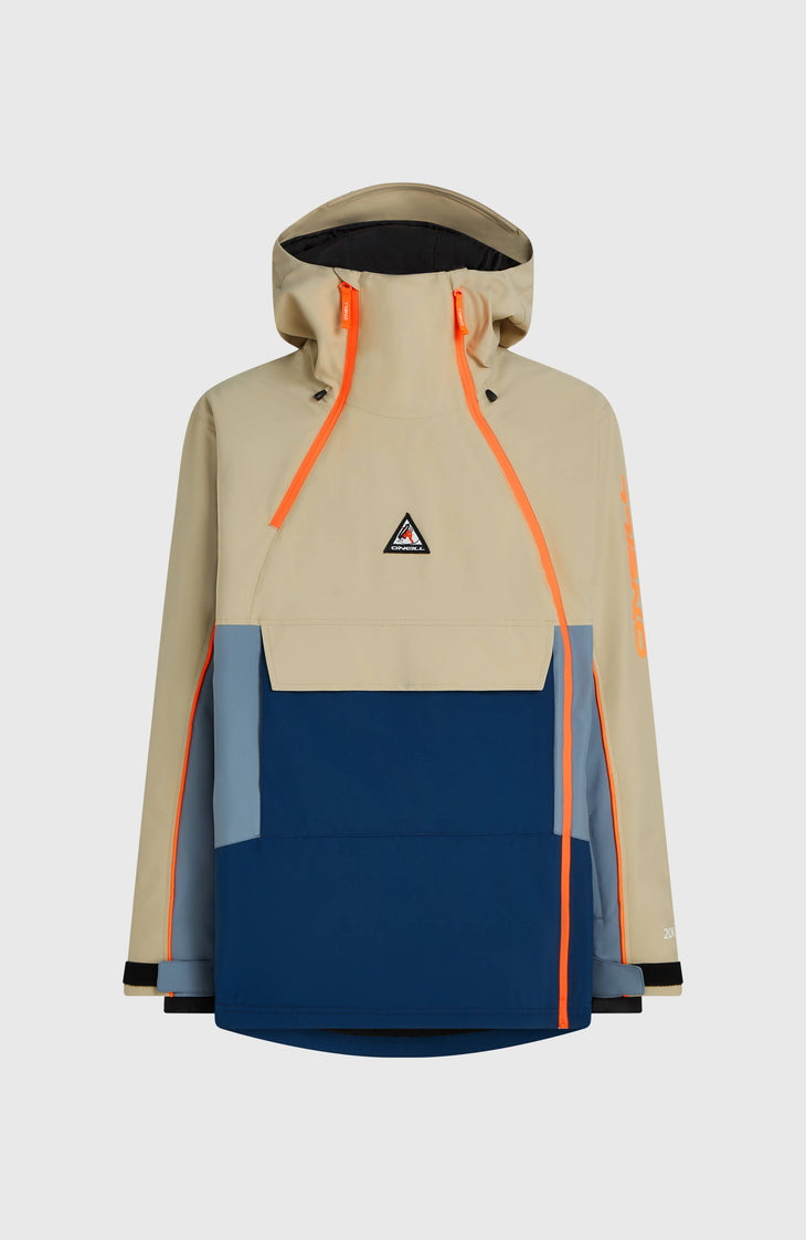 FWC'Play Asymmetric Snow Jacket | Olive Blush Colour Block
