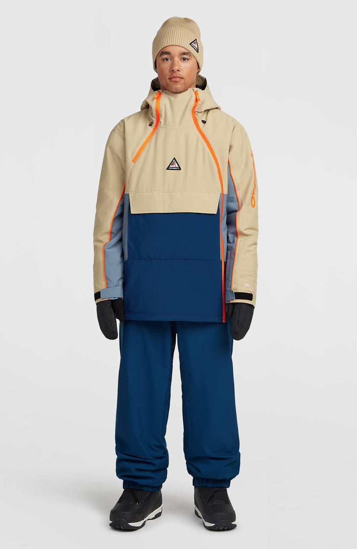 FWC'Play Asymmetric Snow Jacket | Olive Blush Colour Block