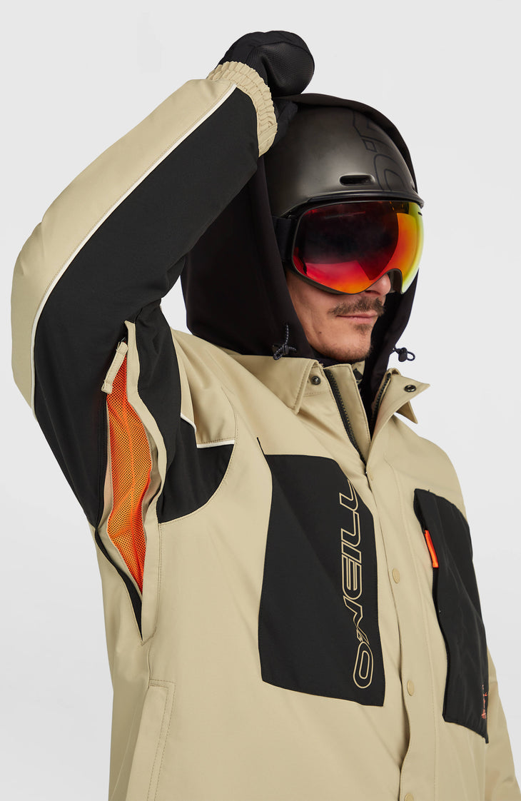 FWC'Play Shacket Snow Jacket | Olive Blush Colour Block