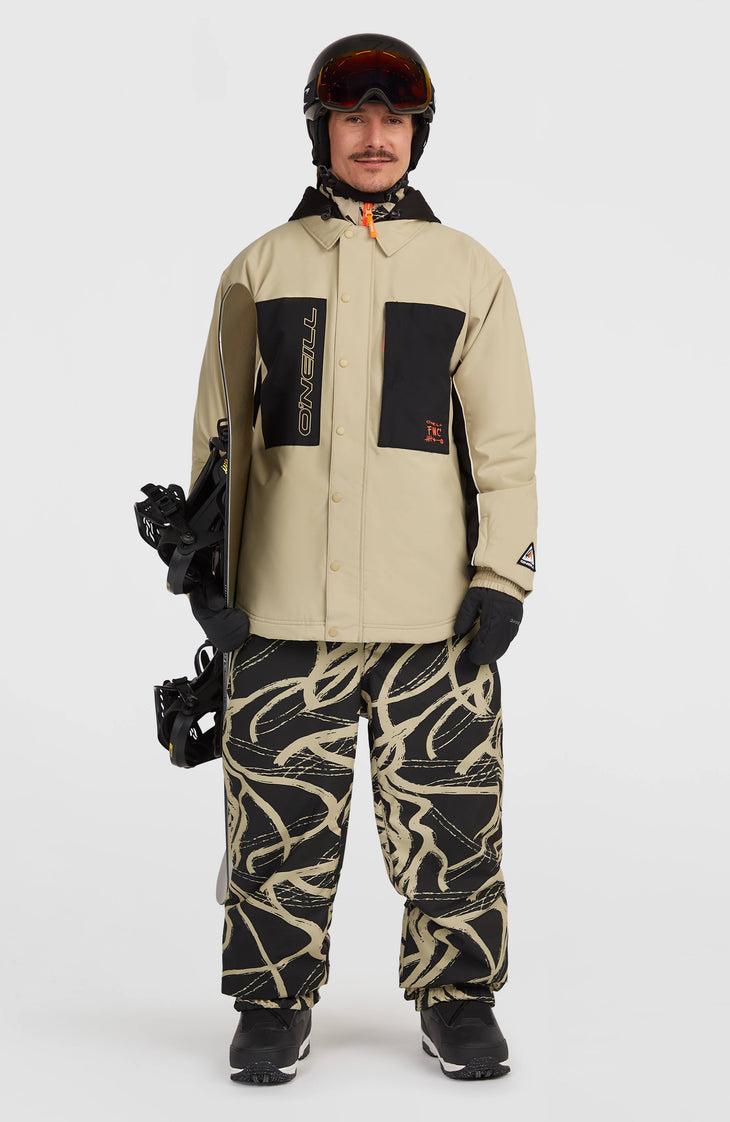 FWC'Play Shacket Snow Jacket | Olive Blush Colour Block