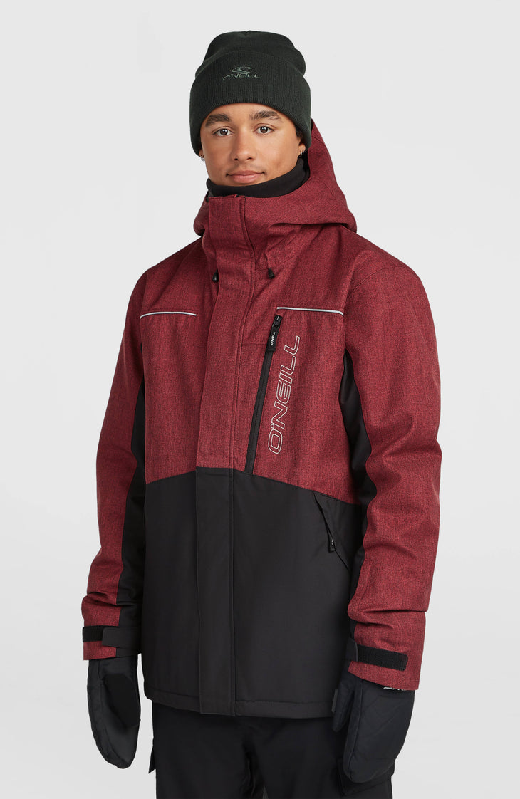 FWC'Cruz Melange Snow Jacket | Tamarillo Colour Block