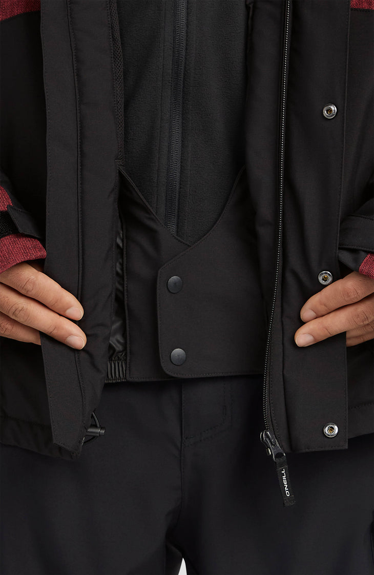 FWC'Cruz Melange Snow Jacket | Tamarillo Colour Block