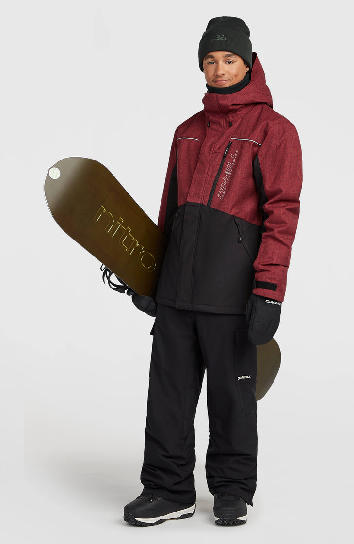 FWC'Cruz Melange Snow Jacket | Tamarillo Colour Block