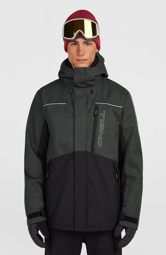 FWC'Cruz Melange Snow Jacket | Black Out Colour Block