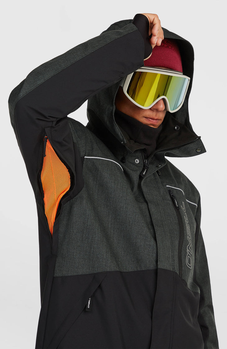 FWC'Cruz Melange Snow Jacket | Black Out Colour Block
