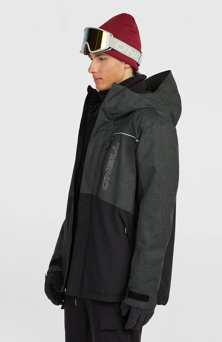 FWC'Cruz Melange Snow Jacket | Black Out Colour Block