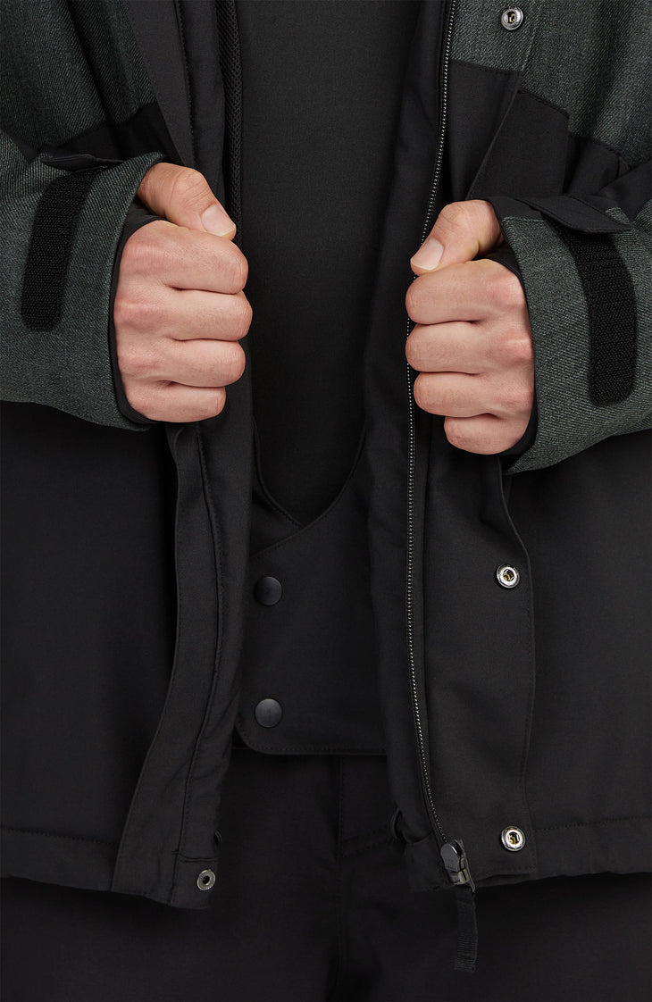 FWC'Cruz Melange Snow Jacket | Black Out Colour Block