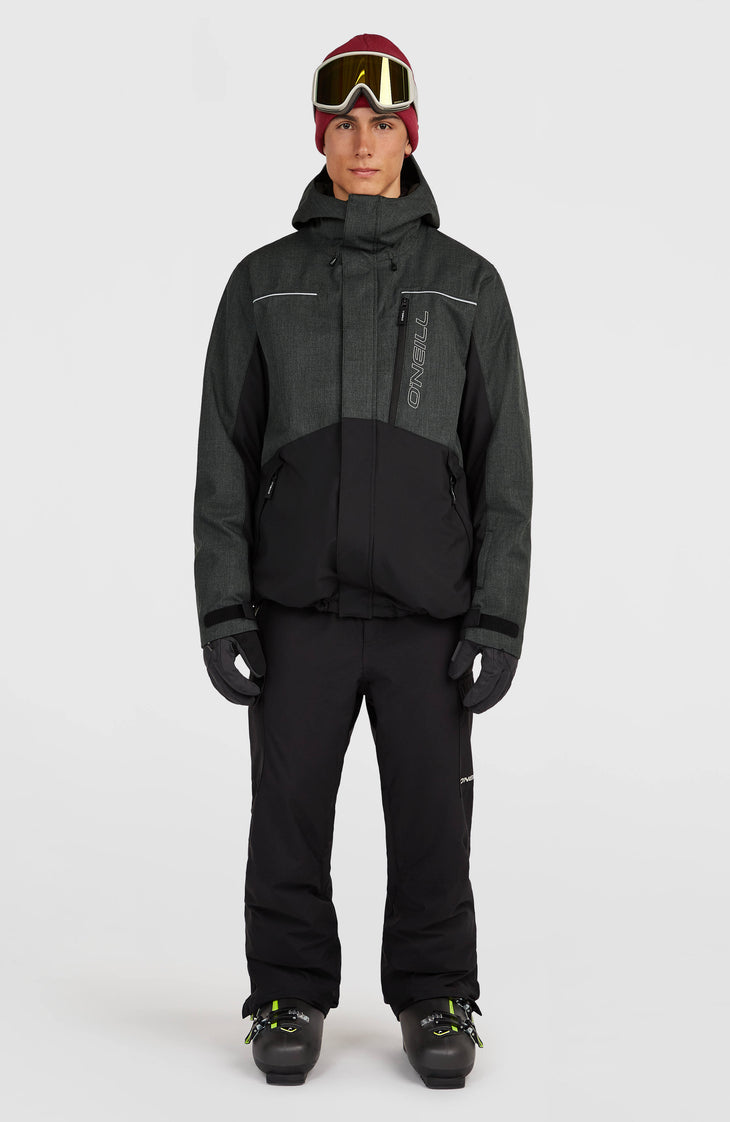 FWC'Cruz Melange Snow Jacket | Black Out Colour Block