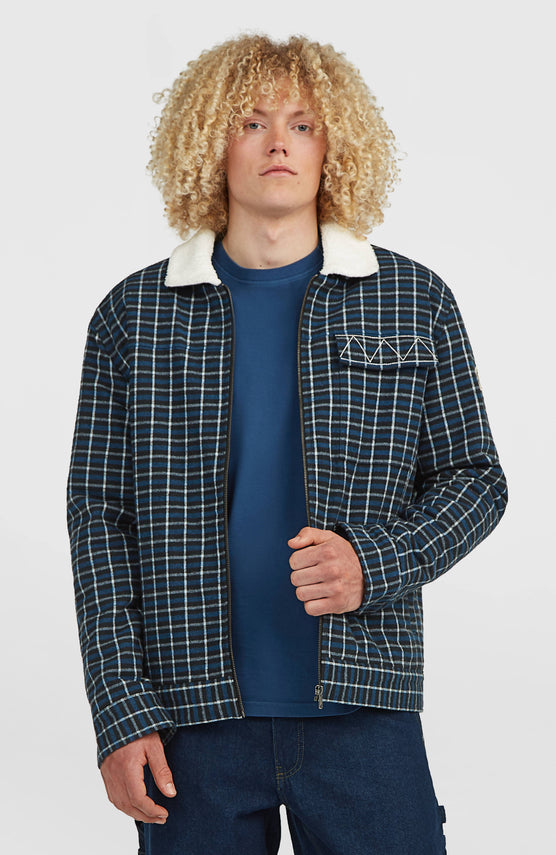 O'Riginals Fleece-Lined Jacket | Blue Heritage Checks
