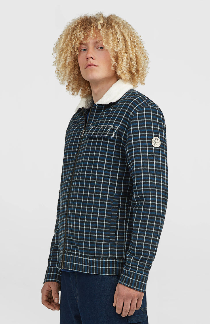 O'Riginals Fleece-Lined Jacket | Blue Heritage Checks