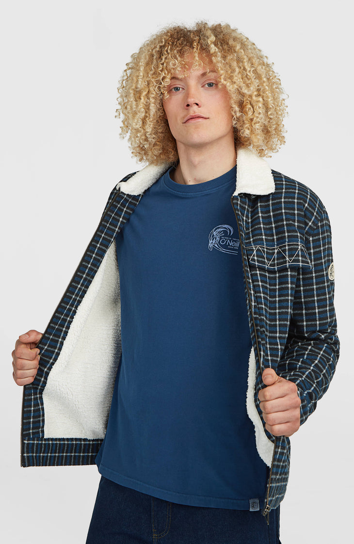 O'Riginals Fleece-Lined Jacket | Blue Heritage Checks