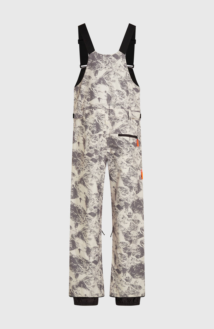 FWC'Peak Bib Snow Pants | Grey Mountain Landscape
