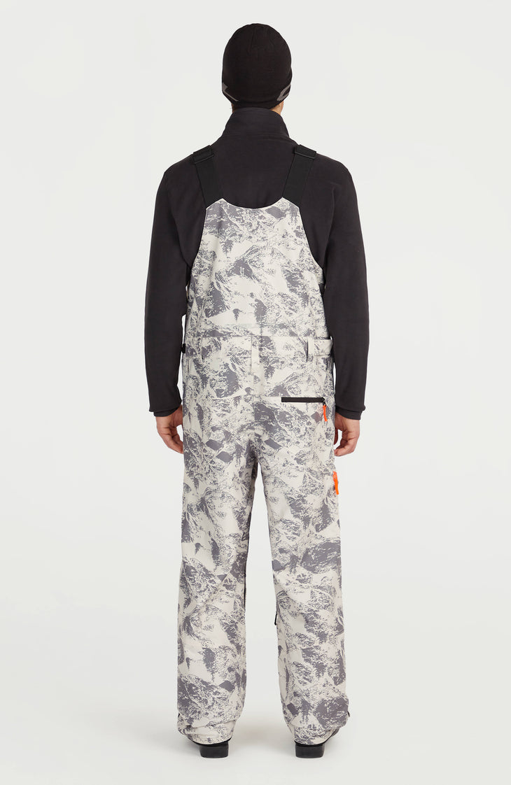 FWC'Peak Bib Snow Pants | Grey Mountain Landscape