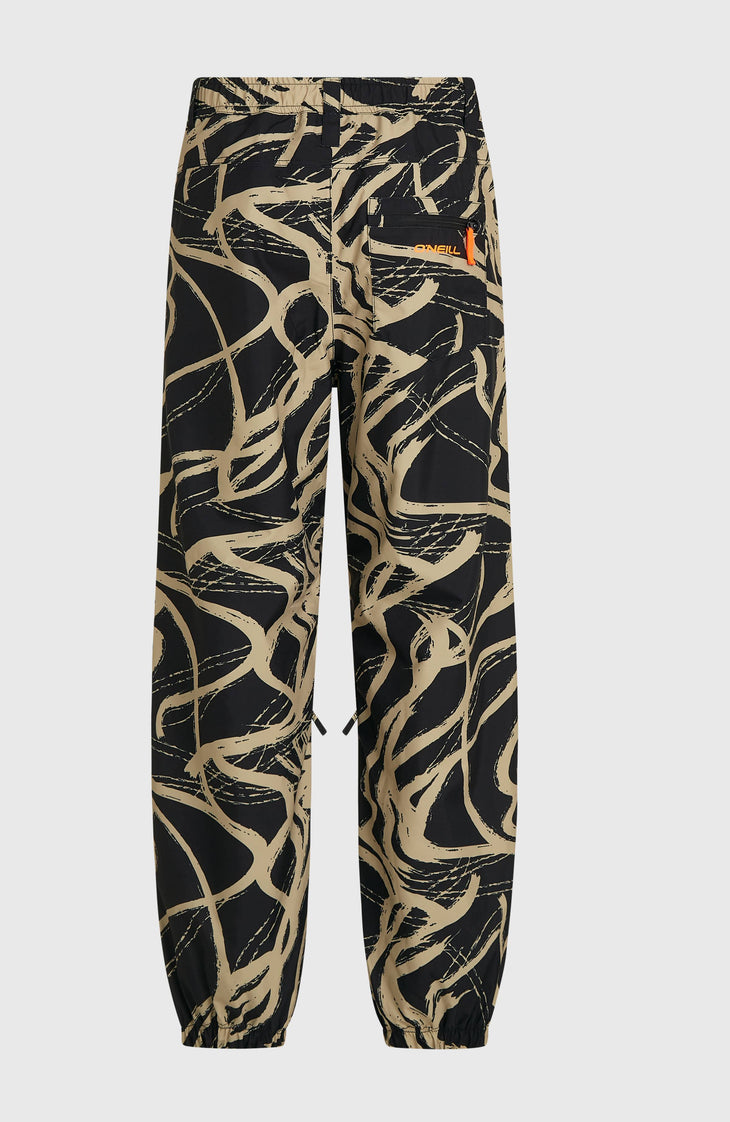 FWC Oversized Snow Pants | Beige Snowtracks