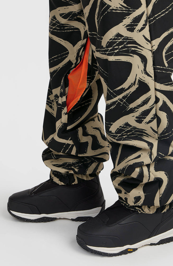 FWC Oversized Snow Pants | Beige Snowtracks