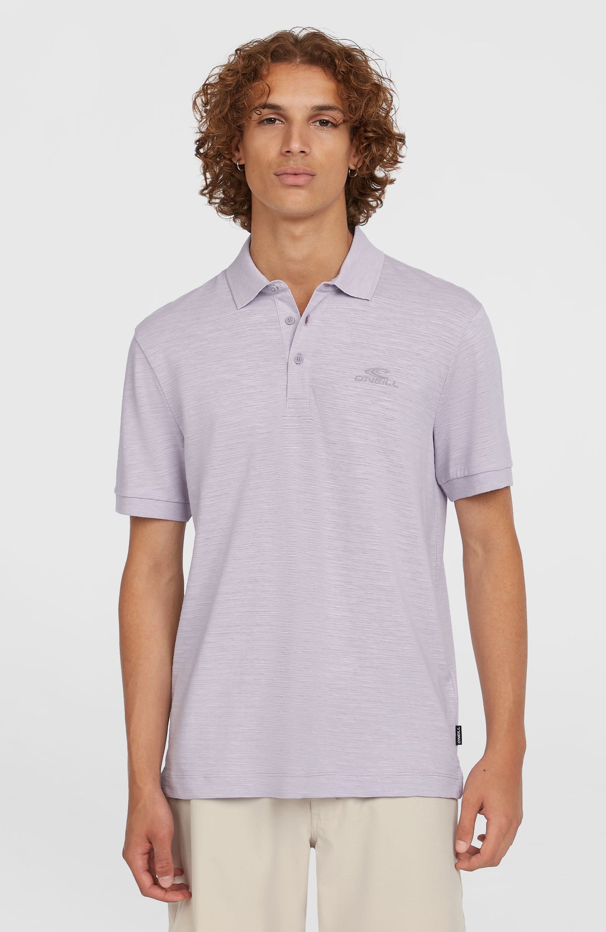 Slub Small Logo Polo | Purple Gleam