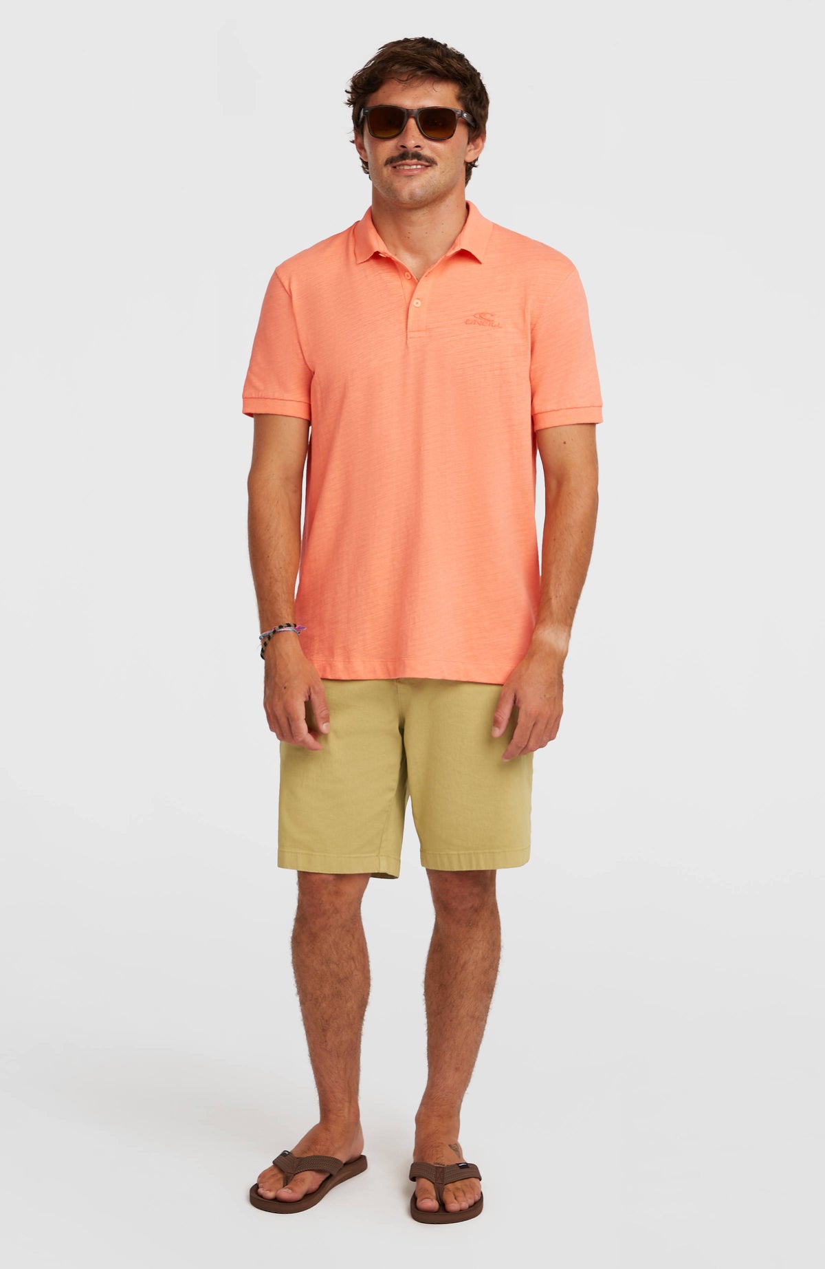 Slub Polo | Funky Peach
