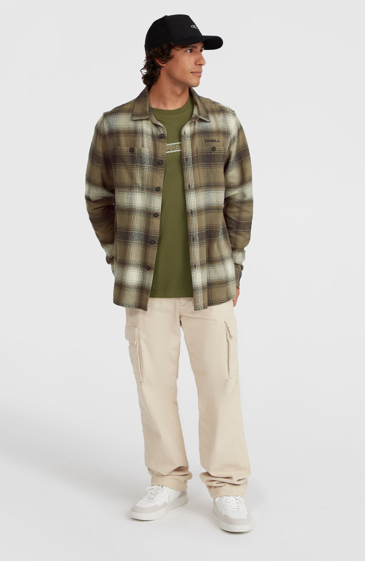 Flannel Check Shirt | Brown Check Small
