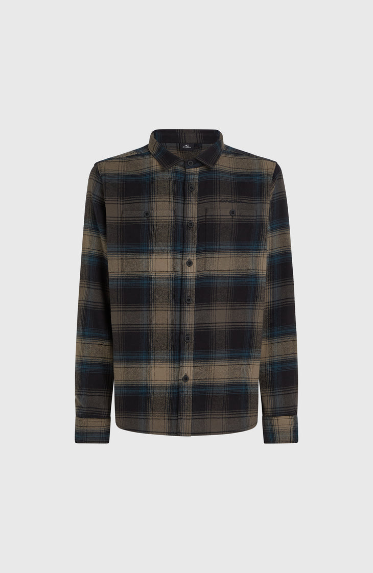 Flannel Check Shirt | Black Check Small
