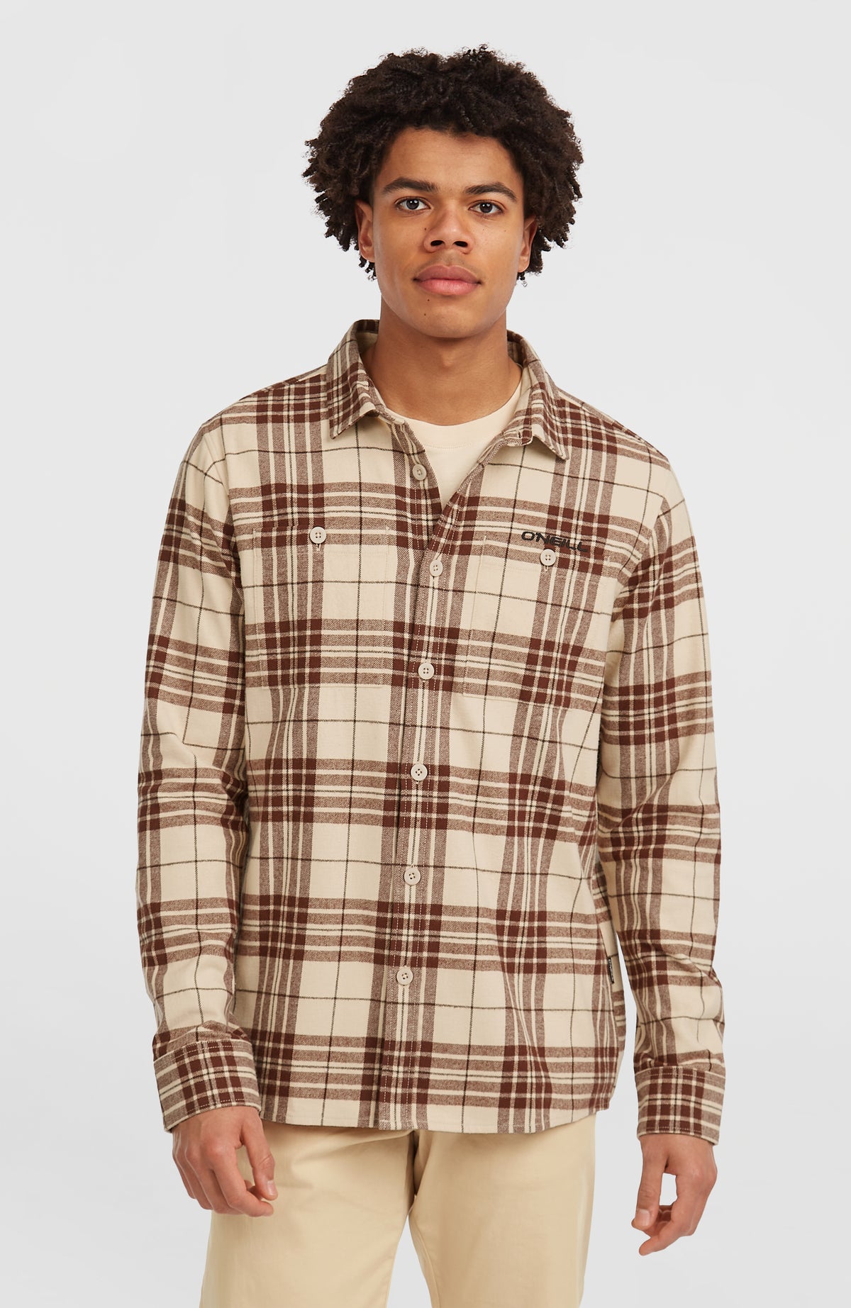 Must-Have Flannel Shirt | Beige Flannel Check