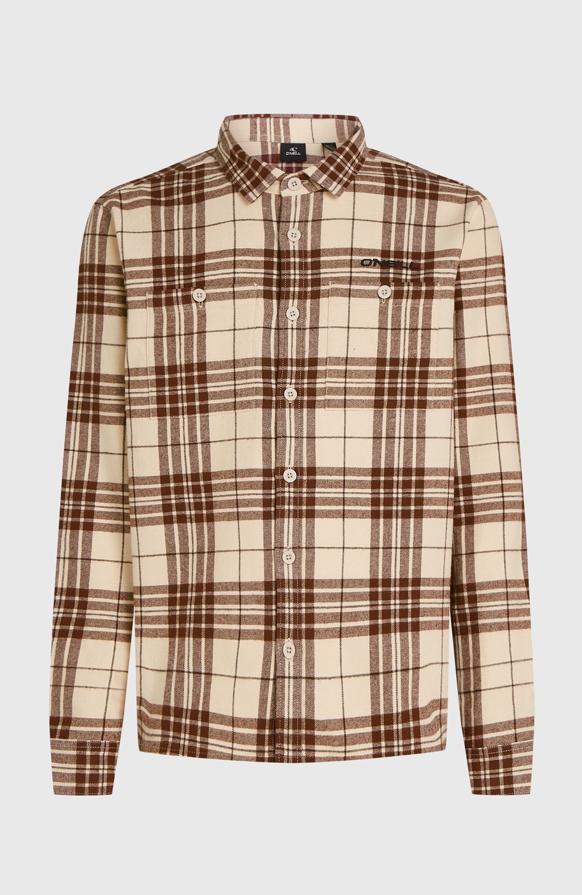 Must-Have Flannel Shirt | Beige Flannel Check