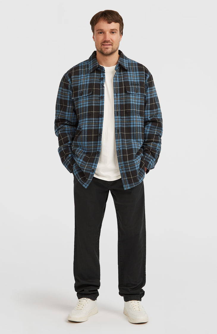Must-Have Fleece-Lined Shirt | Blue Flannel Check