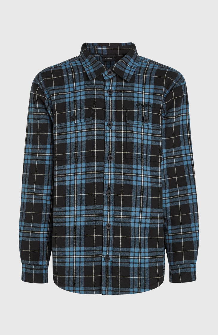 Must-Have Fleece-Lined Shirt | Blue Flannel Check