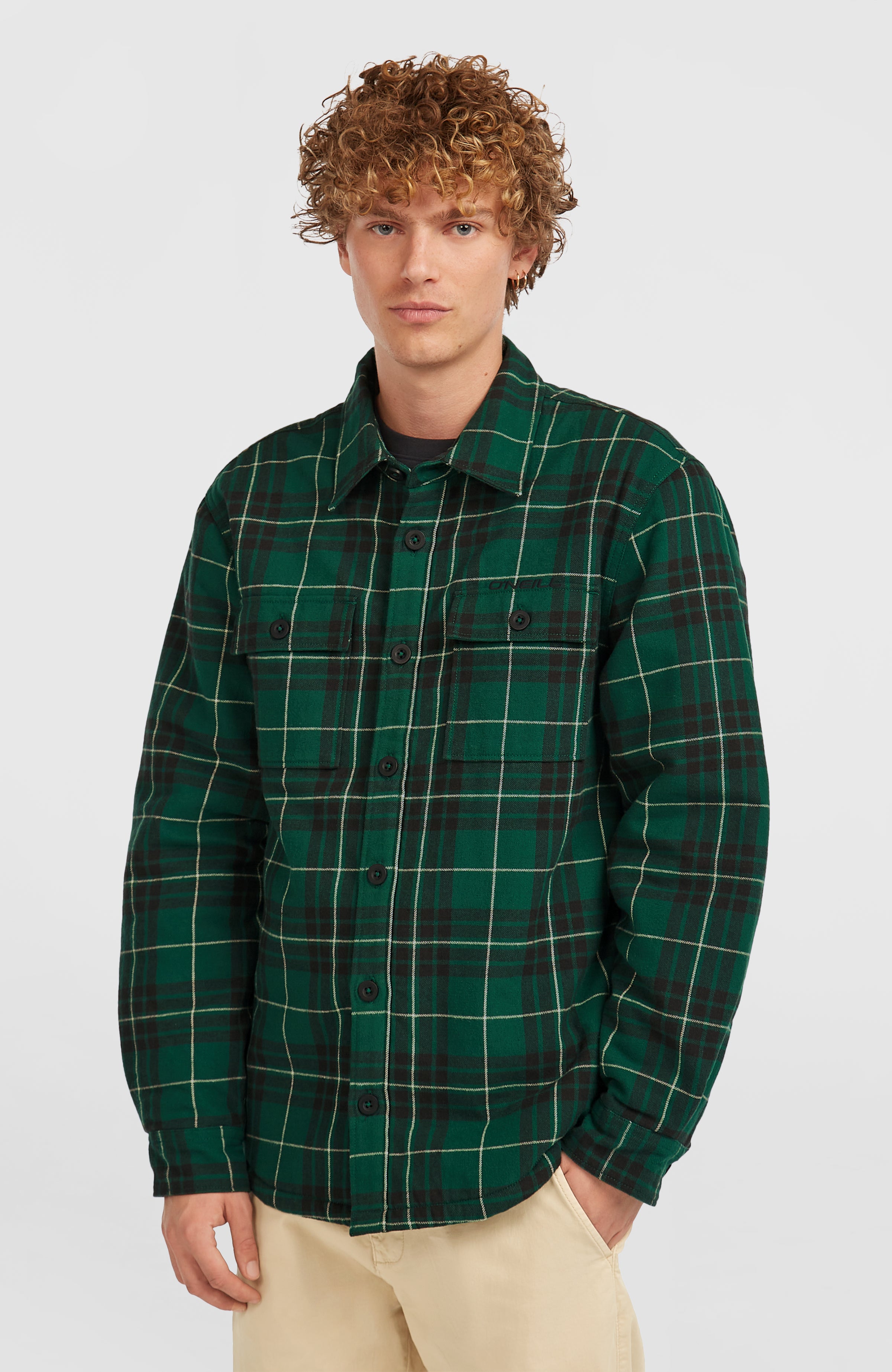 Must-Have Fleece-Lined Shirt | Green Flannel Check – O'Neill