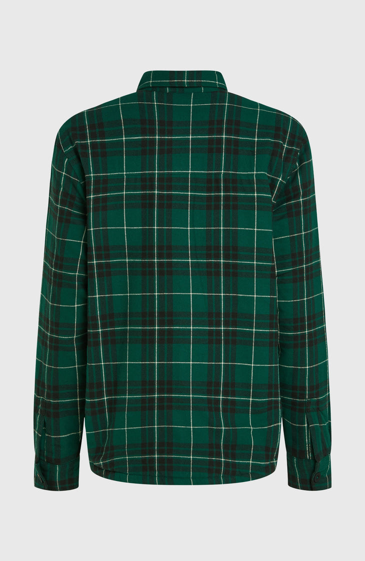Must-Have Fleece-Lined Shirt | Green Flannel Check
