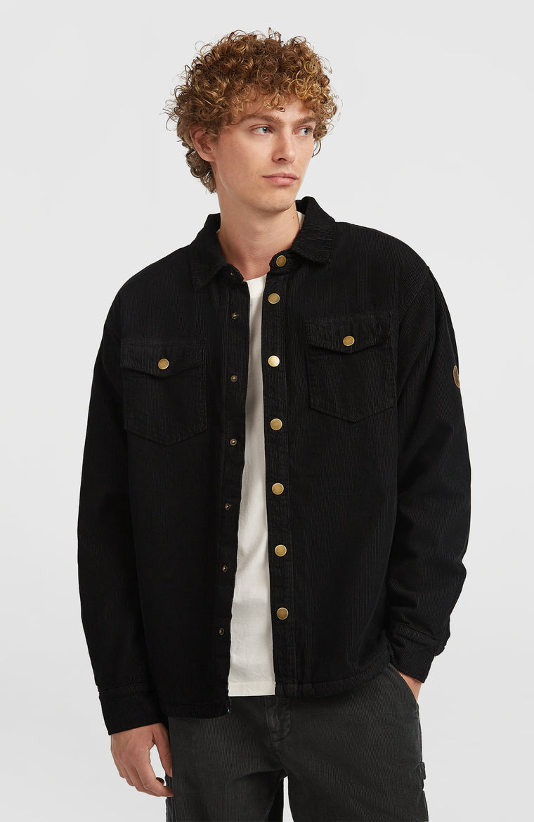 O'Riginals Corduroy Fleece-Lined Overshirt | Black Out O'Riginals Corduroy Fleece-Lined Overshirt | Black Out